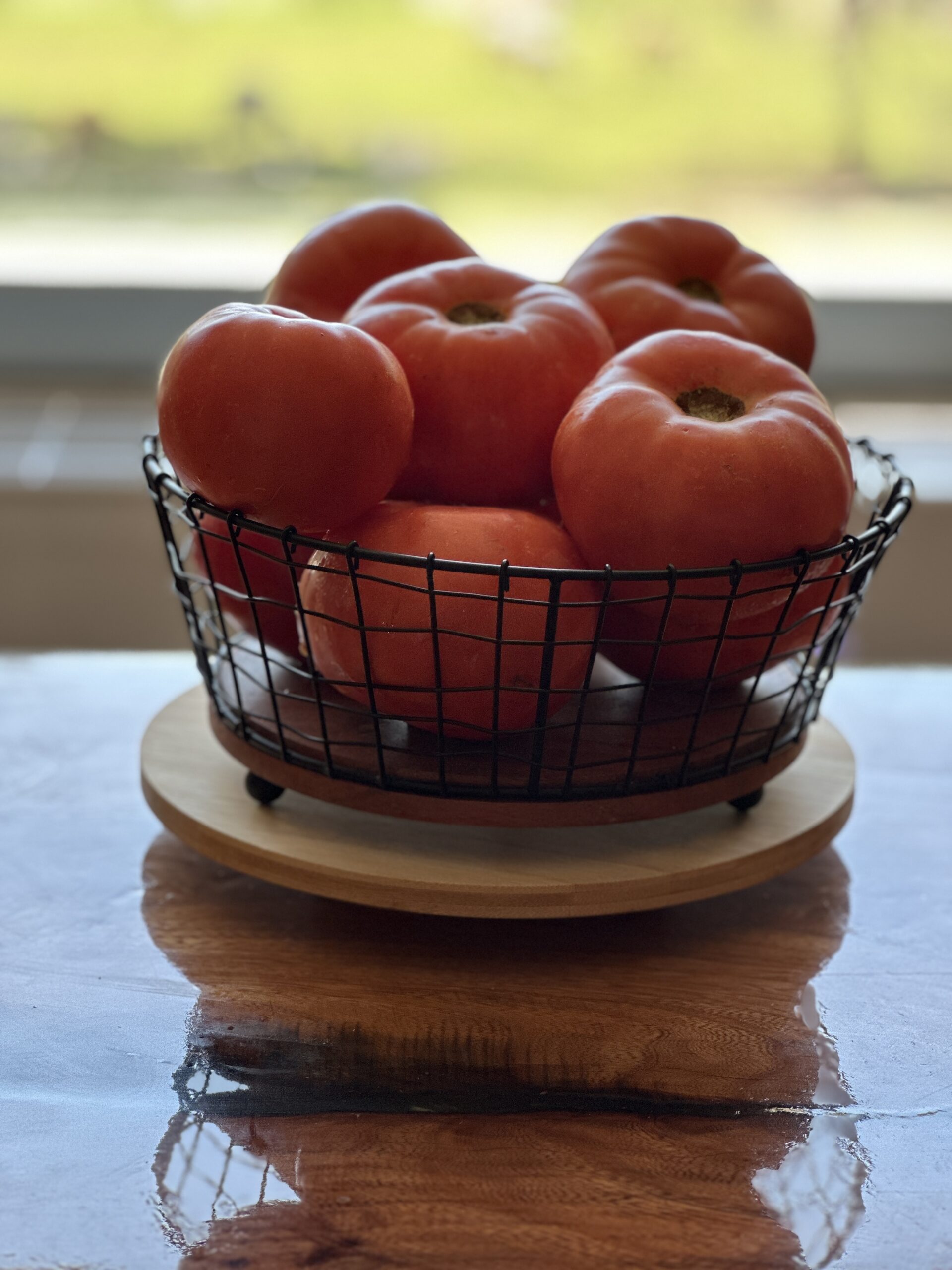 Fresh Tomatoes in basket